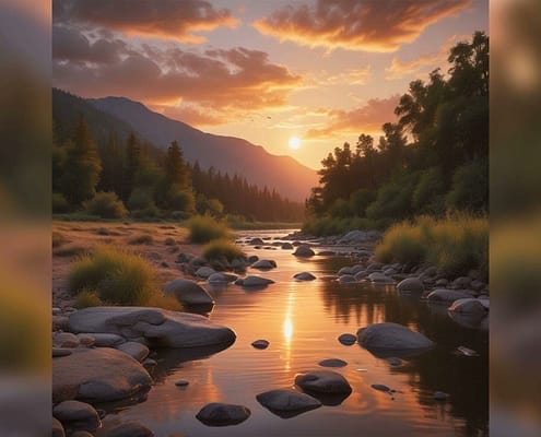 Sunset in Nature Lofi Track | Lo-Fi World Relaxing Tunes