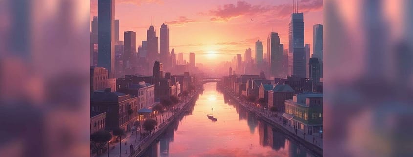 Bitcoin City Sunset Relax Lofi Track | Lo-Fi World Relaxing Tunes